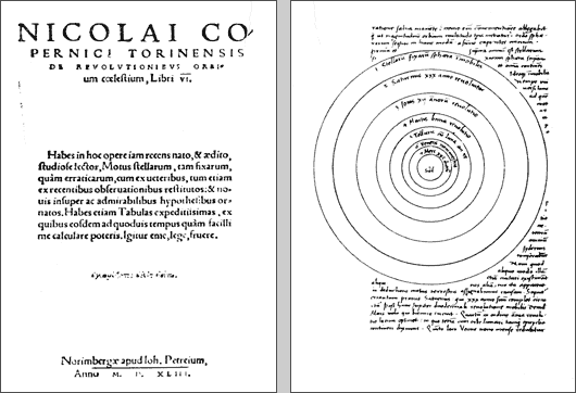 Könyvének címlapja, valamint a rendszert bemutató ábrája
